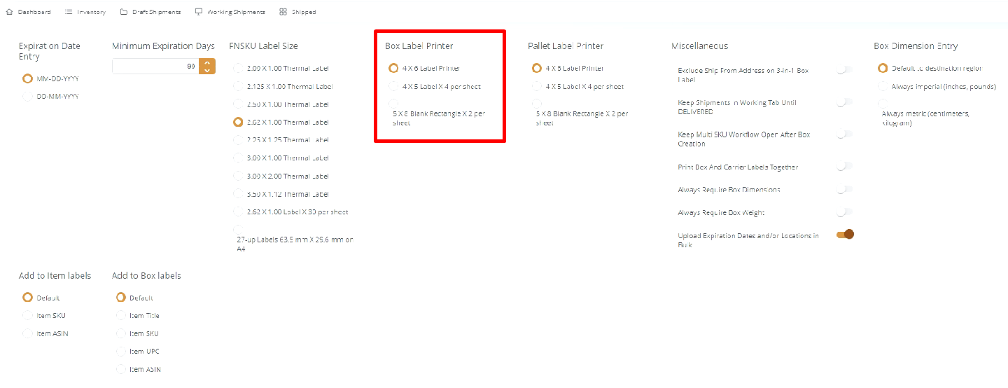1. Overview of All the Features in the Settings Menu 2D Workflow